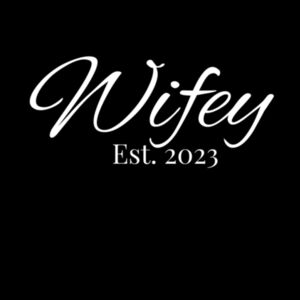 Wifey Est 2023 Tee (white logo) Design