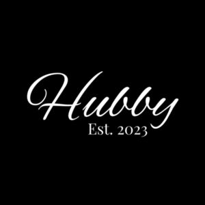 Hubby Est 2023 Bucket Hat (white logo) Design