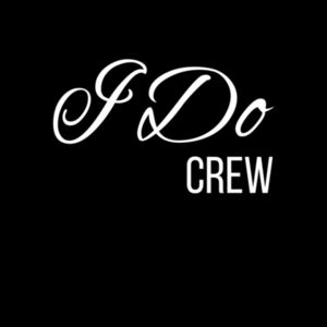I Do Crew Women's Crop Tee (white logo) Design