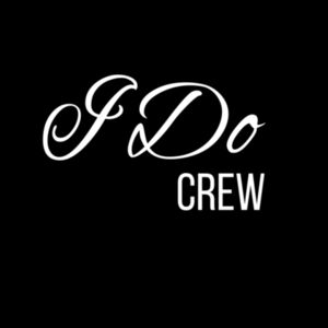 I Do Crew Men's Hoodie (white logo) Design