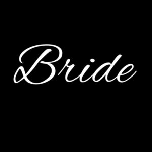Bride Crop Hoodie (white logo) Design