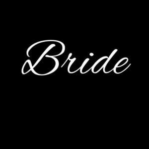 Bride Crop Sweatshirt (white logo) Design