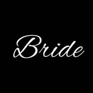 Bride Bucket Hat (white logo) Design