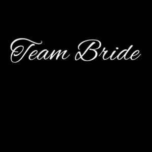 Team Bride Women's V-Neck Tee (white logo) Design