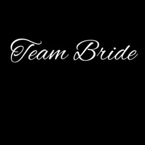 Team Bride Women's Crop Tee (white logo) Design
