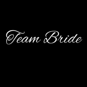 Team Bride Unisex Hoodie (white logo) Design