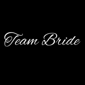 Team Bride Crop Sweatshirt (white logo) Design