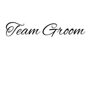 Team Groom Women's V-Neck Tee  Design