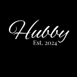 Hubby Est 2024 Sweatshirt (white logo)  Design