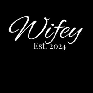 Wifey Est 2024 Tee (white logo)  Design