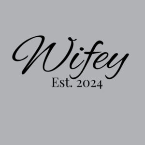 Wifey Est 2024 Crop Hoodie Design