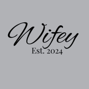 Wifey Est 2024 Crop Sweatshirt  Design